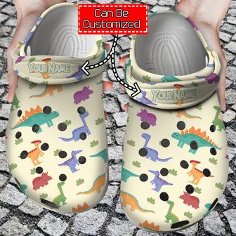 Colorful - Personalized Colorful Dinosaurs Pattern Clog Shoes For Men And Women - Monsterry AU