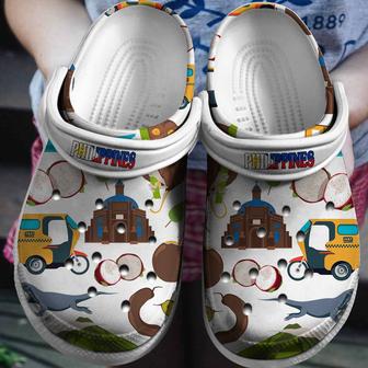 Colorful Symbols Of Filipino For Men And Women Gift For Fan Classic Water Rubber Clog Shoes Comfy Footwear - Monsterry DE