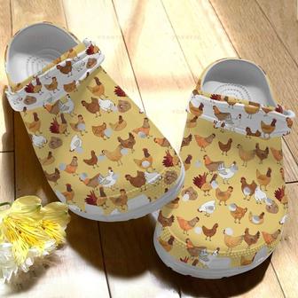 Colors Little Chickens Gift For Lover Rubber Clog Shoes Comfy Footwear - Monsterry AU