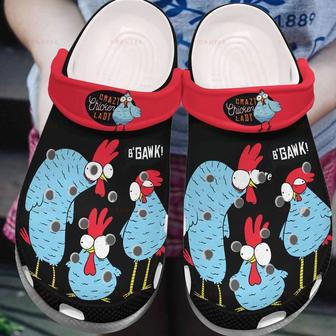 Crazy Chicken Lady 6 Gift For Lover Rubber Clog Shoes Comfy Footwear - Monsterry