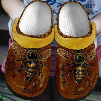 Custom Name Bee Hive 5 Gift For Lover Rubber Clog Shoes Comfy Footwear - Monsterry