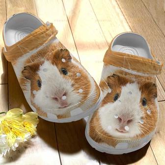Custom Name Cute Guinea Pig Gift For Lover Rubber Clog Shoes Comfy Footwear - Monsterry DE