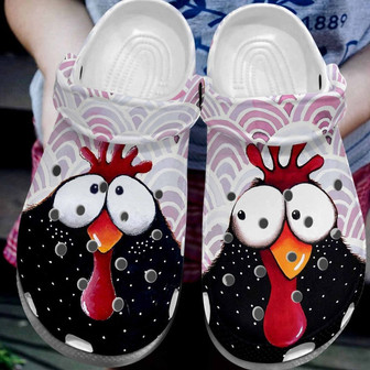 Cute Chicken 9 Gift For Lover Rubber Clog Shoes Comfy Footwear - Monsterry