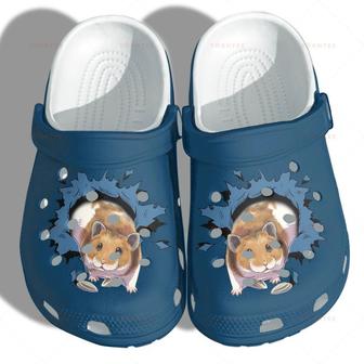 Cute Hamsters Shoes - Girl Who Love Guinea Pigs Mouse Funny Gift For Lover Rubber Clog Shoes Comfy Footwear - Monsterry