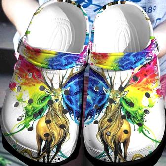 Deer Color Collection Rubber Clog Shoes Comfy Footwear - Monsterry