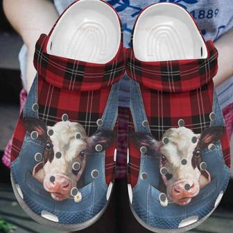 Denim Overalls Design Gift For Lover Rubber Clog Shoes Comfy Footwear - Monsterry