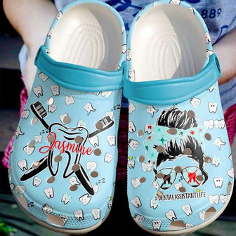 Dental Assistant Life For Men And Women Gift For Fan Classic Water Rubber Clog Shoes Comfy Footwear - Monsterry