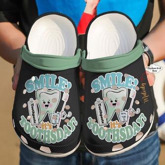 Dentist Its Tooth Day Rubber Clog Shoes Comfy Footwear - Monsterry DE