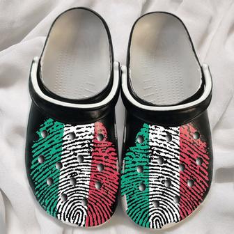 Dna Italy Flag Italian For Men And Women Gift For Fan Classic Water Rubber Clog Shoes Comfy Footwear - Monsterry AU