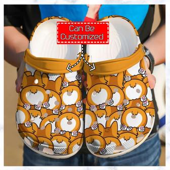 Dog - Personalized Corgi Butts Clog Shoes For Men And Women - Monsterry UK