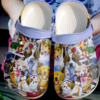 Dog Working Puppy Rubber Clog Shoes Comfy Footwear - Monsterry