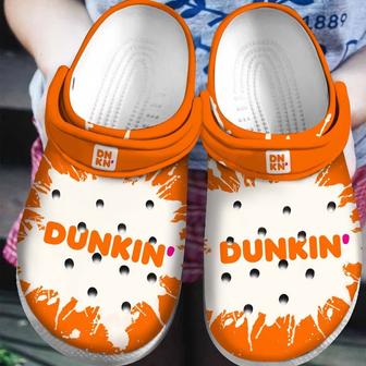 Dunkin Donut Gift For Lover Rubber Clog Shoes Comfy Footwear - Monsterry UK