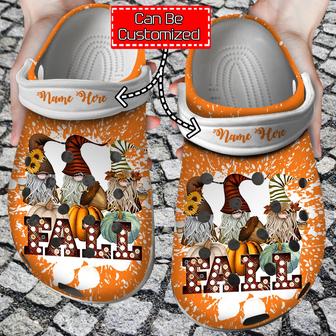 Fall Gnomes Pumpkin Clog Shoes Personalized Fall - Monsterry CA