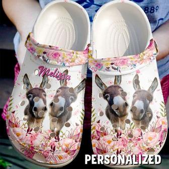 Farmer Personalized Cute Donkeys Classic Clogs Shoes - Monsterry
