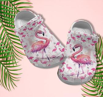 Flamingo Ballets Croc Shoes Gift Daughter- Flamingo Queen Art Shoes Croc Clogs Customize Gift Besties - Monsterry