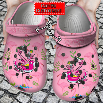 Flamingo - Cute Pink Flamingo Clog Shoes For Men And Women - Monsterry