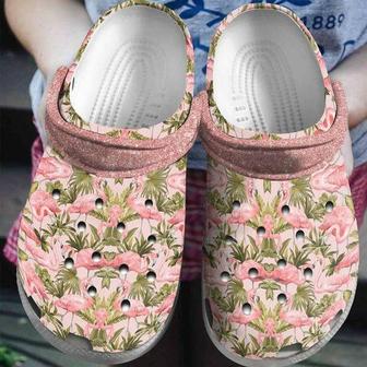 Flamingo Tropical Personalized 202 Gift For Lover Rubber Clog Shoes Comfy Footwear - Monsterry AU