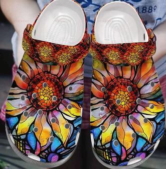 Flower Glasses 5 Gift For Lover Rubber Clog Shoes Comfy Footwear - Monsterry AU