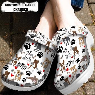 France Bull Dog Shoes For Girl Women Mother Day - Dog Mom Shoes Croc Clogs Customize Name - Monsterry UK