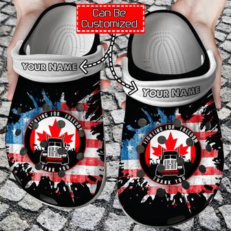 Freedom - Personalized Fighting For Freedom Convoy 2022 Clog Shoes For Men And Women - Monsterry
