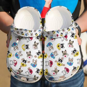 French Bulldog Cups Of Love Clog Shoes - Monsterry UK