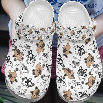 French Bulldog Cute Gift For Lover Rubber Clog Shoes Comfy Footwear - Monsterry DE