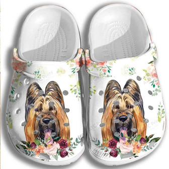 Funny Dog Shoes Puppy Flower Clogbland Clogs Gifts For Schoolgirl - Monsterry