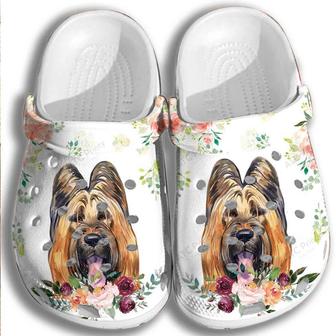 Funny Dog Shoes Puppy Flower Crocbland Clogs Gifts For Schoolgirl - Monsterry CA