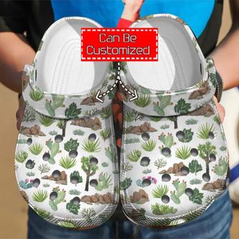 Gardener - Cactus Art Pattern Clog Shoes For Men And Women - Monsterry AU