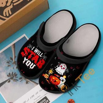 Ghost Nurse I Will Stab You Halloween Crocband Clogs Shoes - Monsterry UK