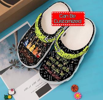 Guitar - Guitar The Little Voices In My Head Clog Shoes For Men And Women - Monsterry DE