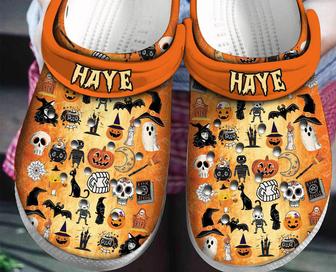 Halloween Things Pumpkin Rubber Clog Shoes Comfy Footwear - Monsterry DE