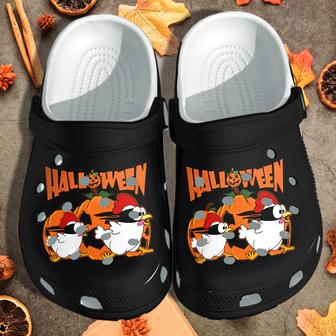 Happy Little Chickens Custom Shoes - Halloween Pumpkin Outdoor Shoe Birthday Gift For Son Daughter - Monsterry UK