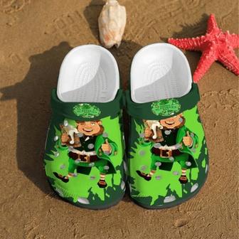 Happy St Patrick Day Rubber Clog Shoes Comfy Footwear - Monsterry CA