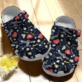 Healthcare Hero Nurse Gift For Lover Rubber Clog Shoes Comfy Footwear - Monsterry DE