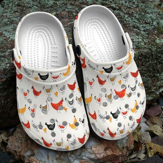 Hen Mama Gift For Lover Rubber Clog Shoes Comfy Footwear - Monsterry