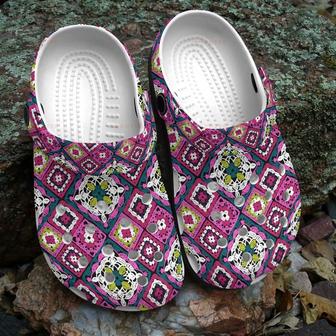 Het Pattern Mandala Gift For Lover Rubber Clog Shoes Comfy Footwear - Monsterry