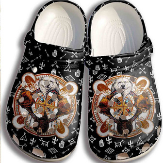 Hippie Bear Clog Shoes Men Women - Bear Shoes Clogbland Clog Gifts For Son Daughter - Monsterry