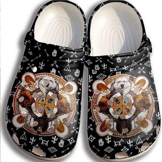 Hippie Bear Croc Shoes Men Women - Bear Shoes Crocbland Clog Gifts For Son Daughter - Monsterry AU