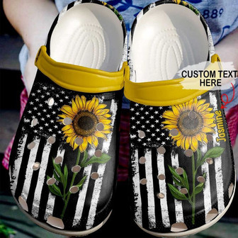 Hippie - Hippie Personalized Flower Girl Clog Shoes For Men And Women - Monsterry