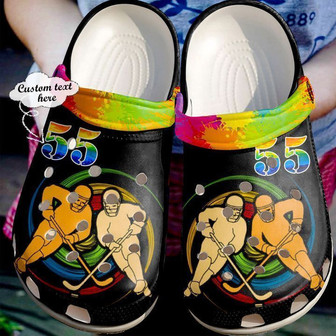Hockey Personalized Team Clog Shoes - Monsterry