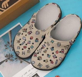 Hospital Kit Personalized Icon Medical Gift For Lover Rubber Clog Shoes Comfy Footwear - Monsterry UK
