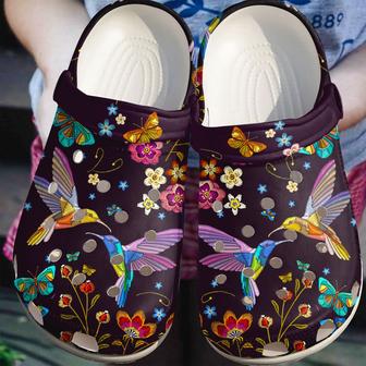 Humming Bird In Magical Hippie World Outdoor Shoes - Monsterry UK