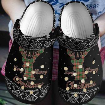 Hunting Christmas Personalized Bling Bling Gift For Lover Rubber Clog Shoes Comfy Footwear - Monsterry