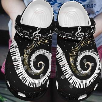 I Love Music 4 Gift For Lover Rubber Clog Shoes Comfy Footwear - Monsterry CA