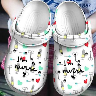 Im A Nurse For Men And Women Gift For Fan Classic Water Rubber Clog Shoes Comfy Footwear - Monsterry UK