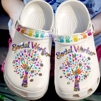 Im A Social Worker Gift For Lover Rubber Clog Shoes Comfy Footwear - Monsterry AU