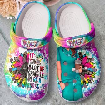 It Takes A Lot Of Sparkle To Be A Nurse Shoes - Nurse Outdoor Shoes Birthday Gift For Women Girl Mother Daughter Sister Friend - Monsterry AU