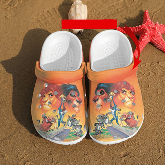 Lion King Rubber Clog Shoes Comfy Footwear - Monsterry