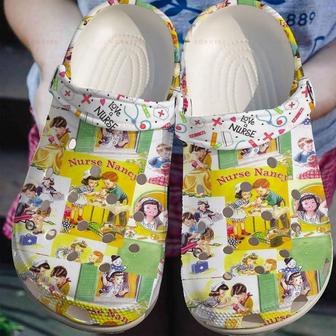 Love A Nurse Gift For Lover Rubber Clog Shoes Comfy Footwear - Monsterry